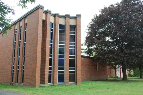 Exterior of CFC Potsdam at the former Newman Center
