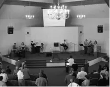 Worship service in CFC’s sanctuary